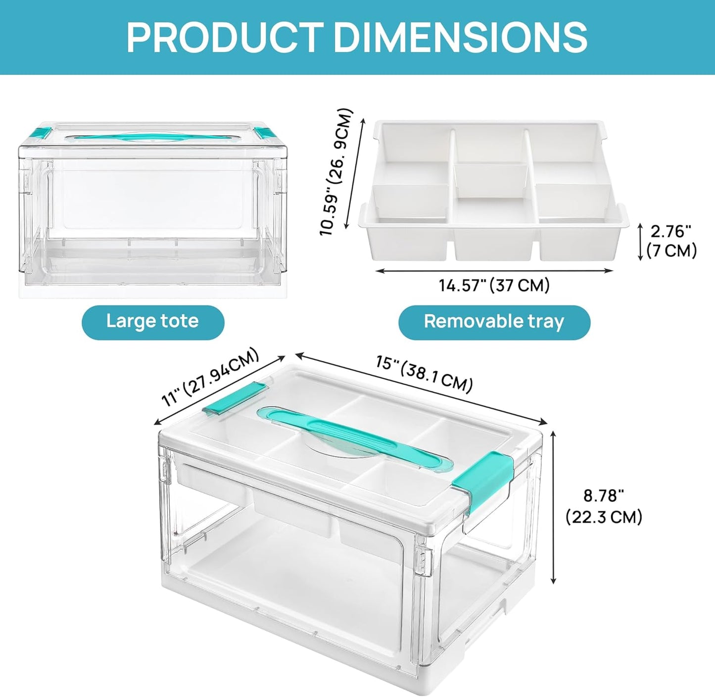 ClearSpace Organizer™ | 2-Layer Foldable Storage Box