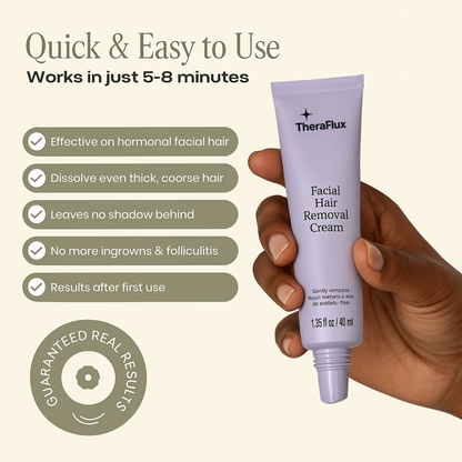 Facial Hair Removal Cream & Calming Serum