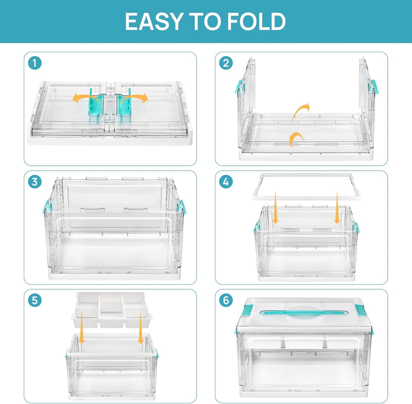 ClearSpace Organizer™ | 2-Layer Foldable Storage Box