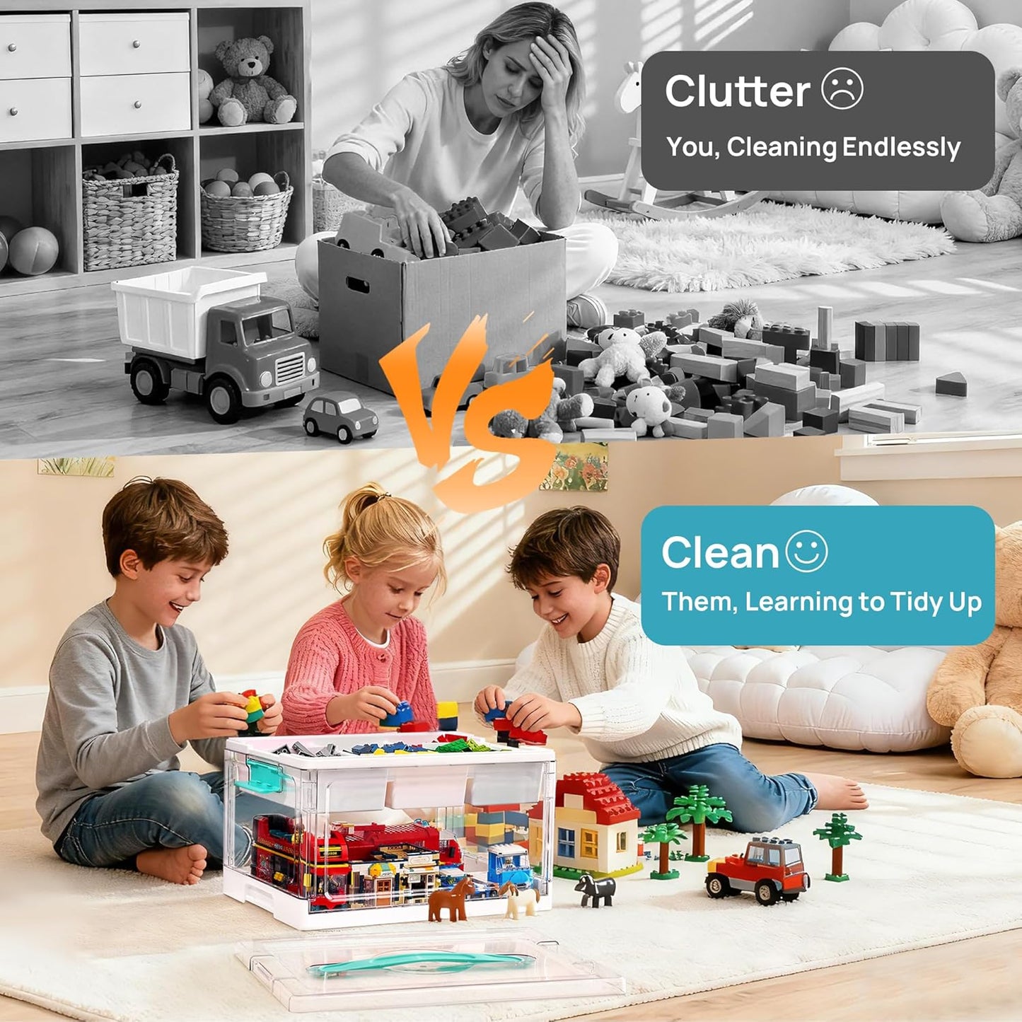 ClearSpace Organizer™ | 2-Layer Foldable Storage Box